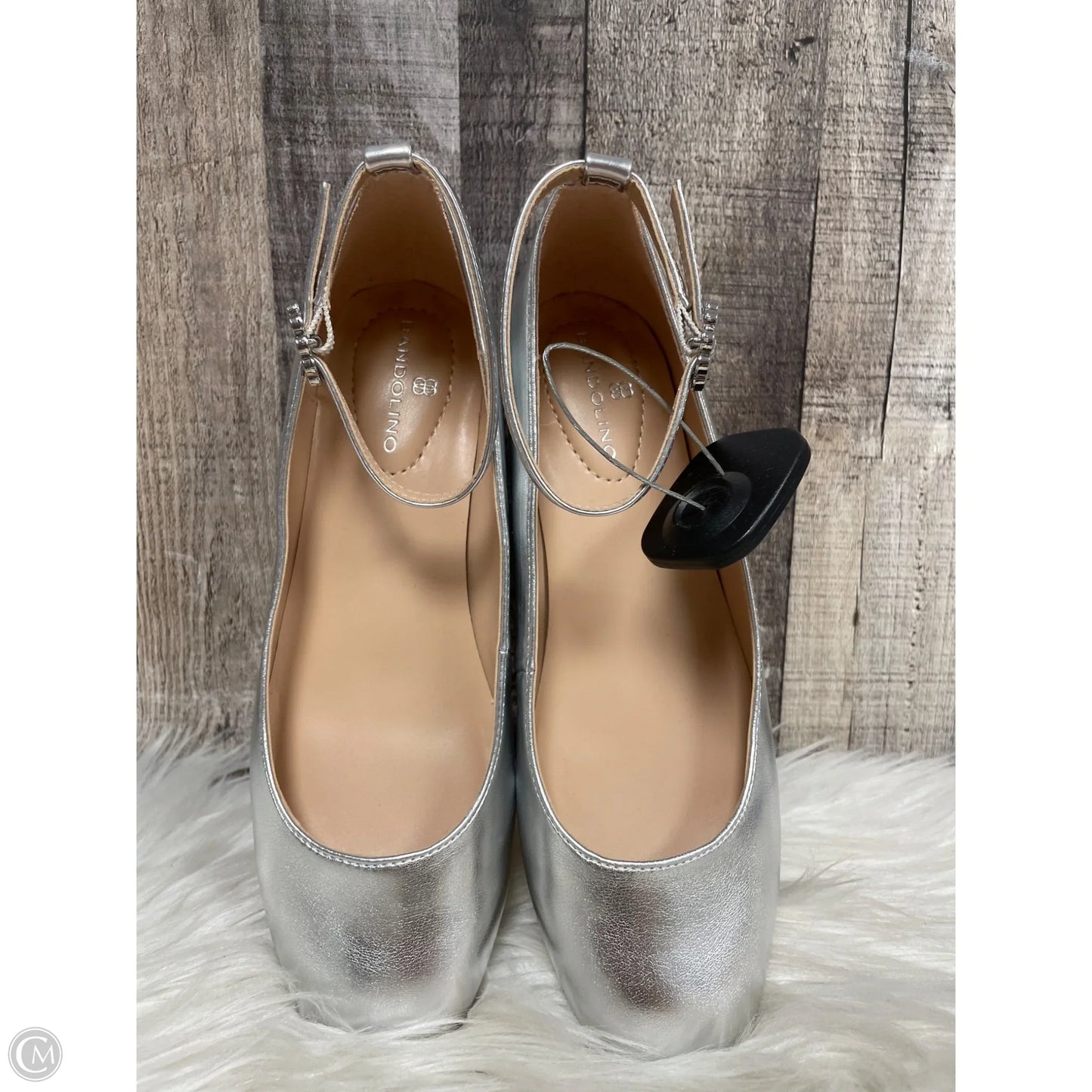 Shoes Heels Block By Bandolino In Silver, Size: 6