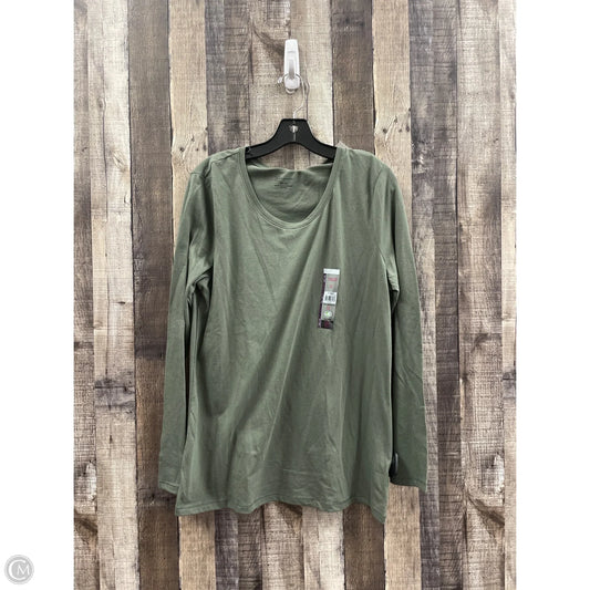 Top Long Sleeve By No Boundaries In Green, Size: Xxl