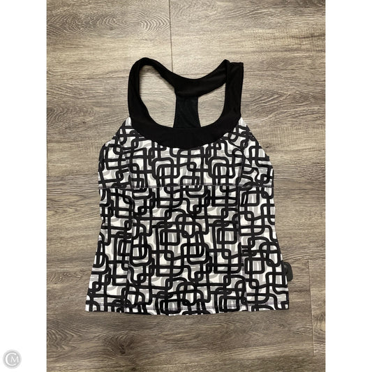 Athletic Tank Top By Xersion In Black & White, Size: L