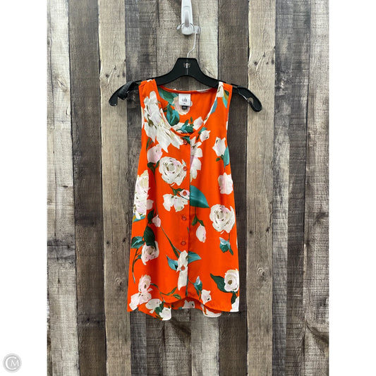 Top Sleeveless By Cabi In Orange, Size: Xs