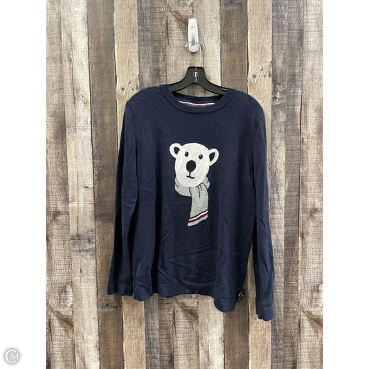 Sweater By Tommy Hilfiger In Navy, Size: L