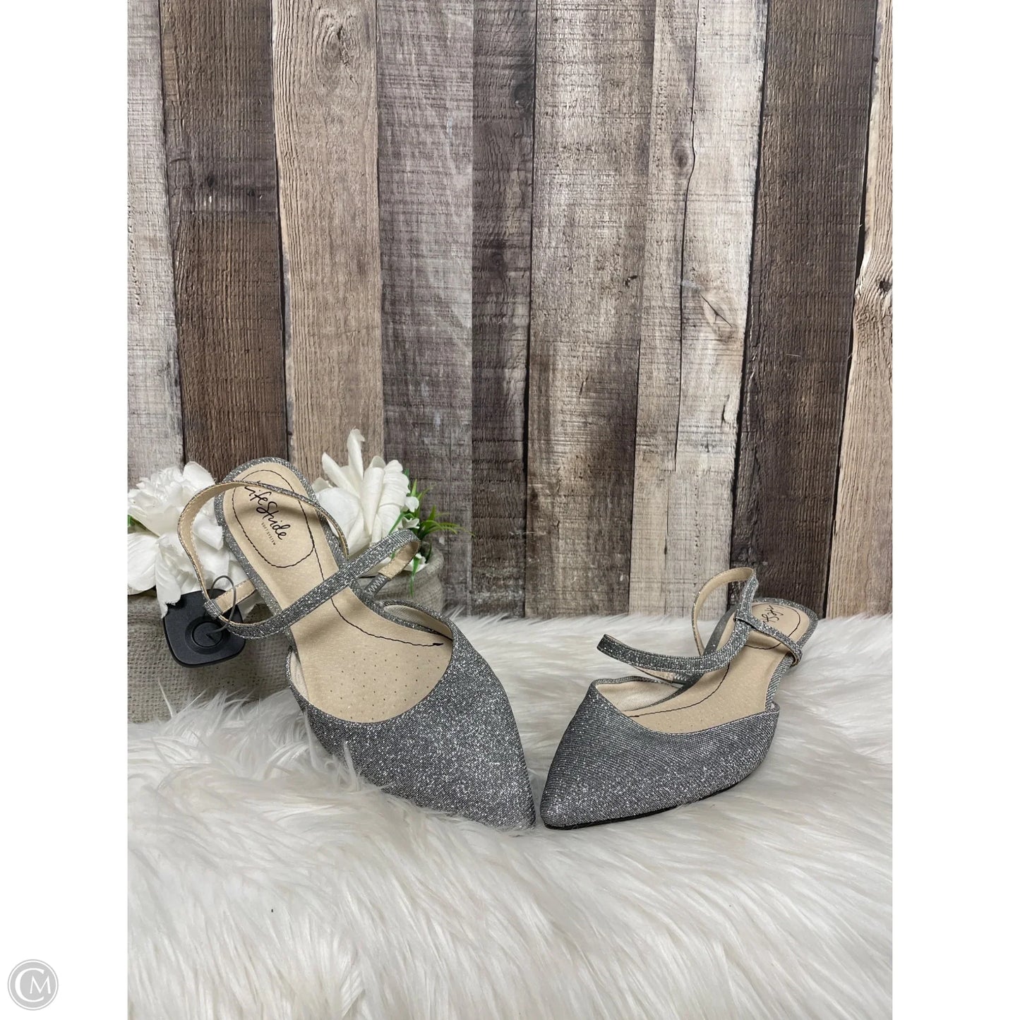 Shoes Heels Block By Life Stride In Silver, Size: 10