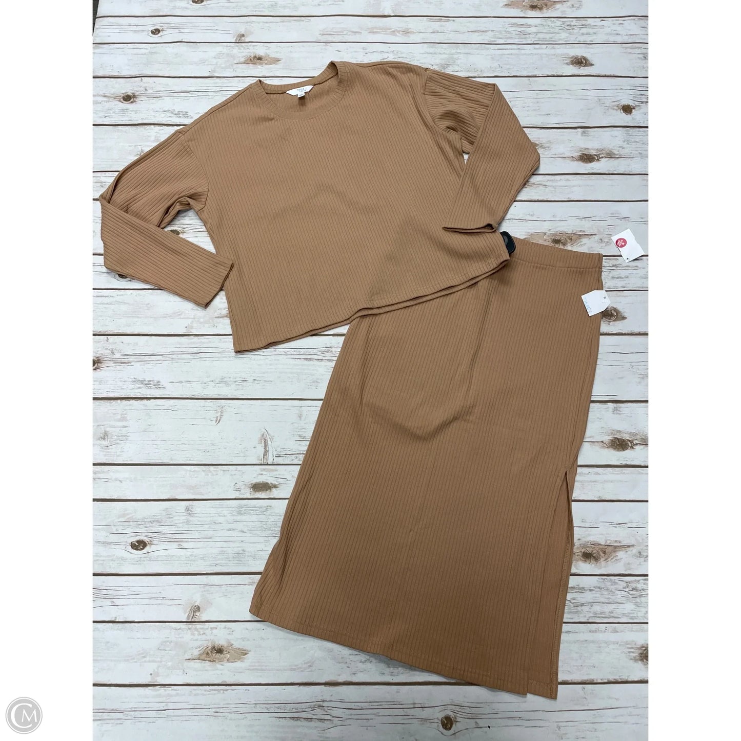 Skirt Set 2pc By Time And Tru In Brown, Size: M