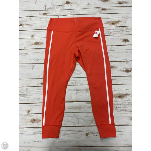 Athletic Leggings By Joy Lab In Orange, Size: Xl