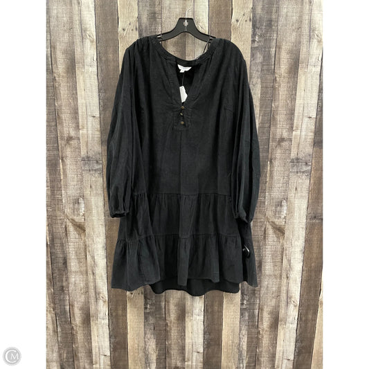 Dress Casual Midi By Time And Tru In Black, Size: 3x