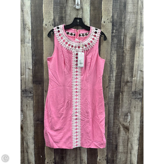 Dress Designer By Lilly Pulitzer In Pink & White, Size: S