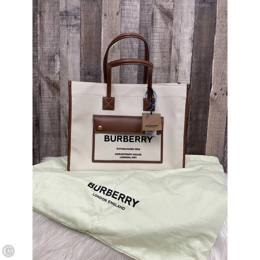 Tote Luxury Designer By Burberry, Size: Medium