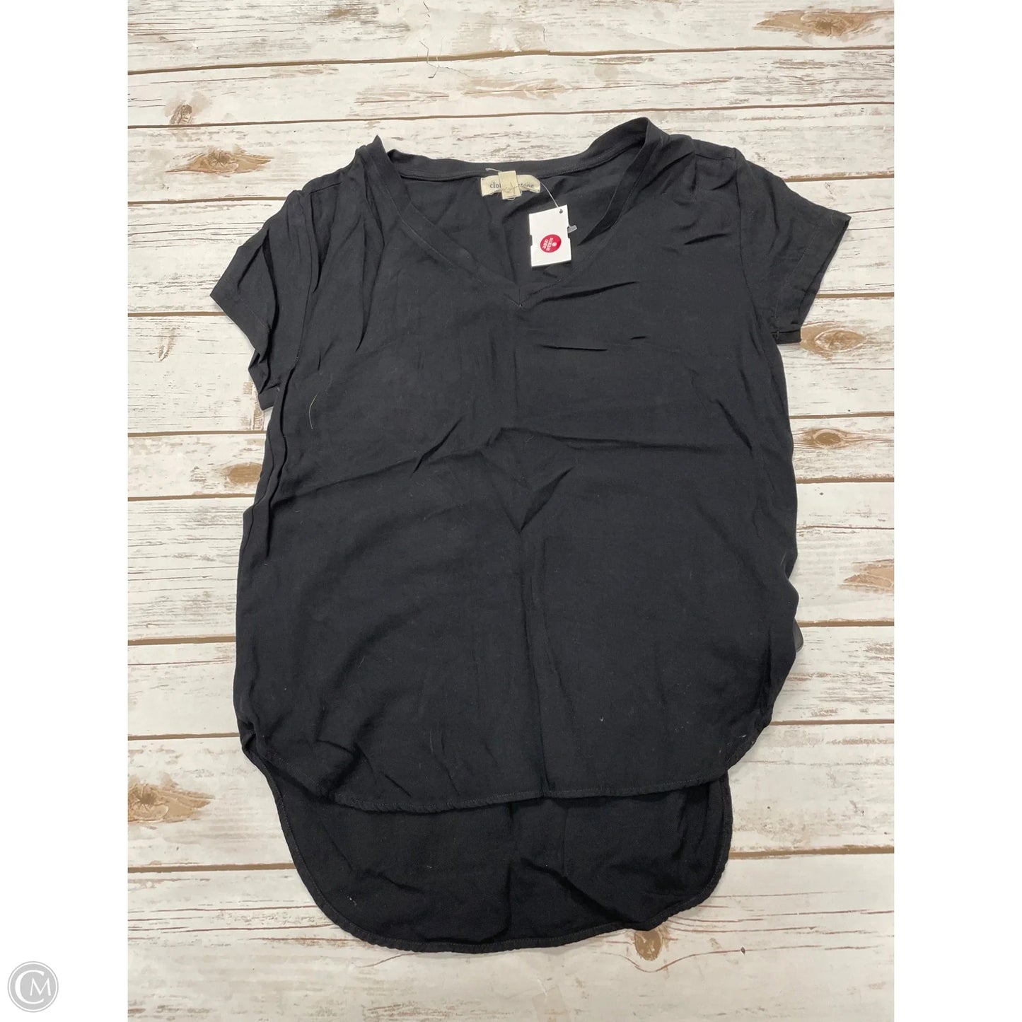 Top Short Sleeve Basic By Cloth & Stone In Black, Size: Xs