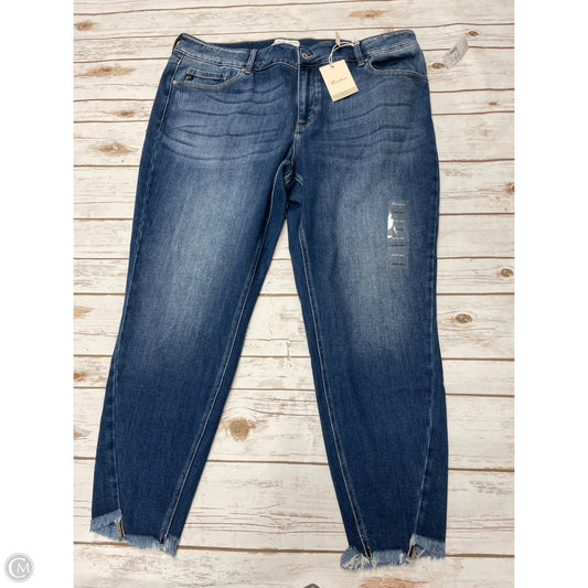 Jeans Skinny By Kancan In Blue Denim, Size: 22