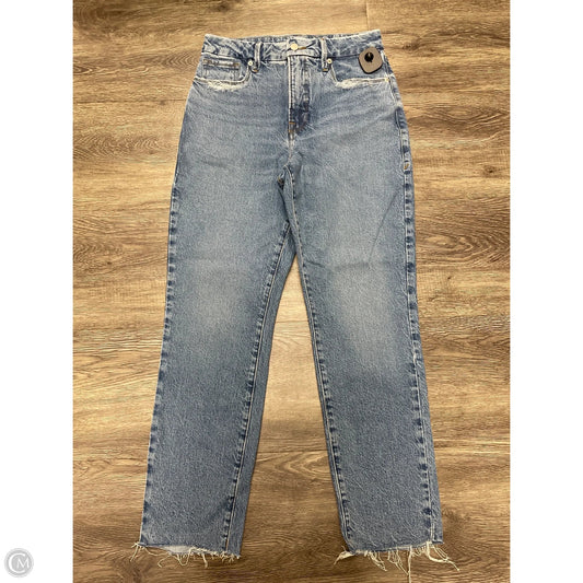 Jeans Straight By Good American In Blue Denim, Size: 6