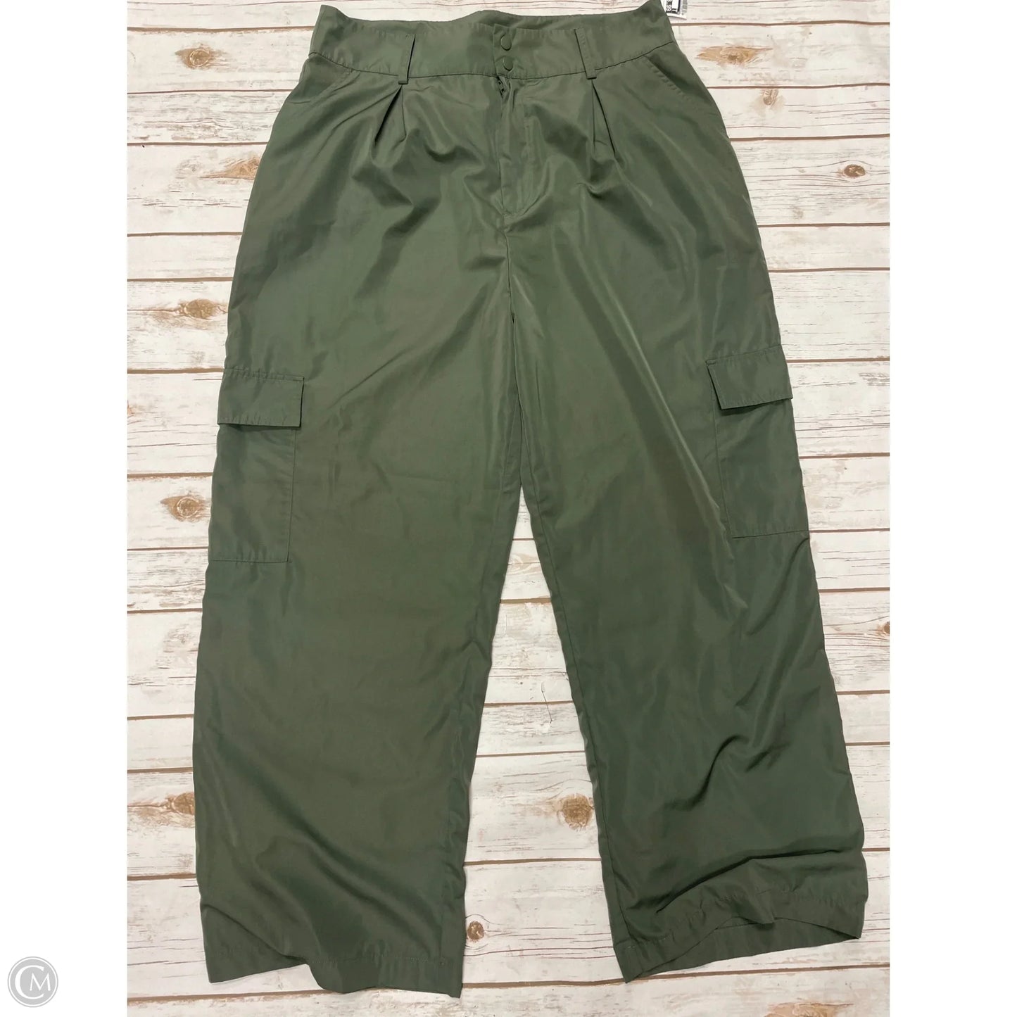 Pants Wide Leg By Bp In Green, Size: Xl