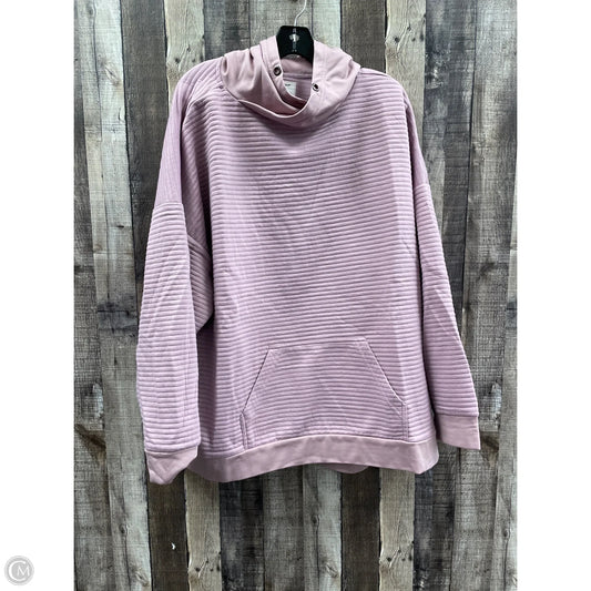 Sweatshirt Hoodie By Cme In Mauve, Size: 3x