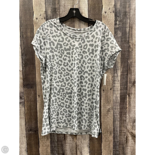 Top Short Sleeve Basic By Cme In Animal Print, Size: Xxl