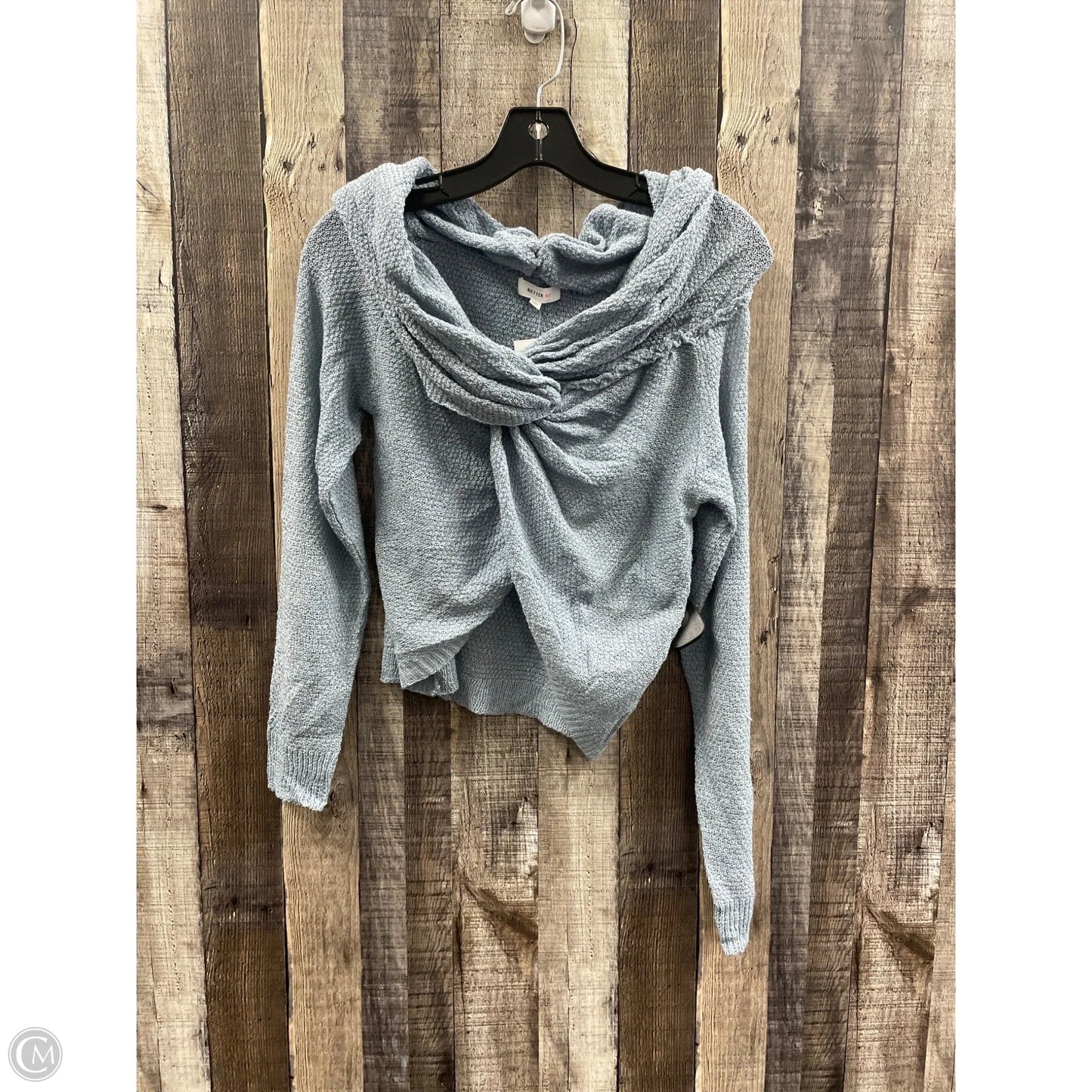 Top Long Sleeve By Cme In Blue, Size: L