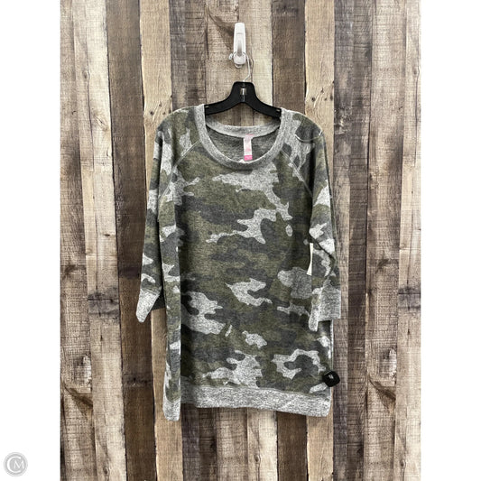 Top Long Sleeve By No Boundaries In Camouflage Print, Size: 3x