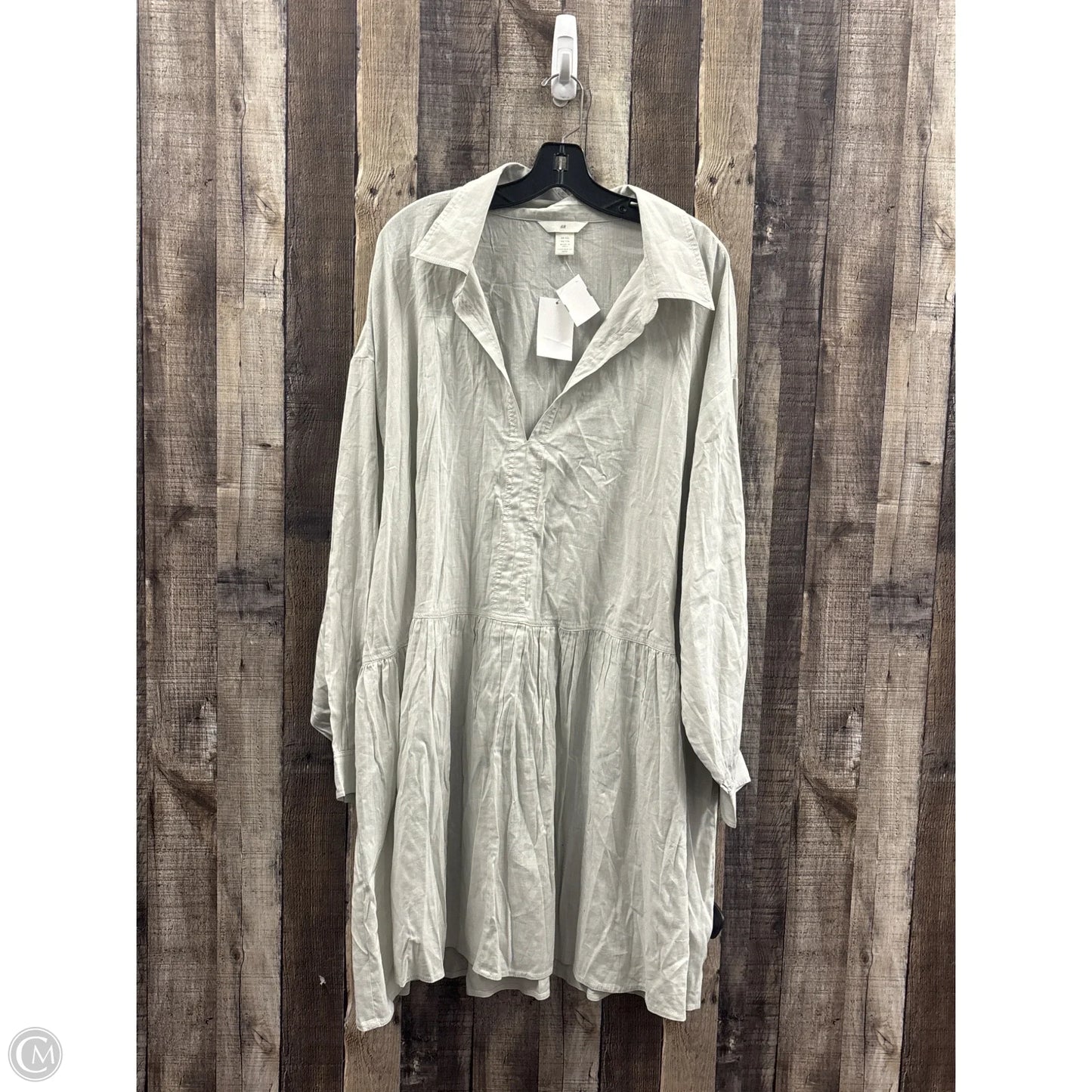 Dress Casual Midi By H&m In Green, Size: Xxl