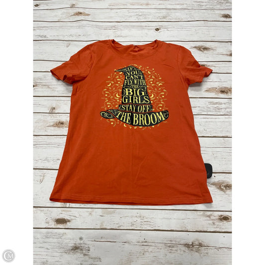 Top Short Sleeve Basic By Cmf In Orange, Size: S