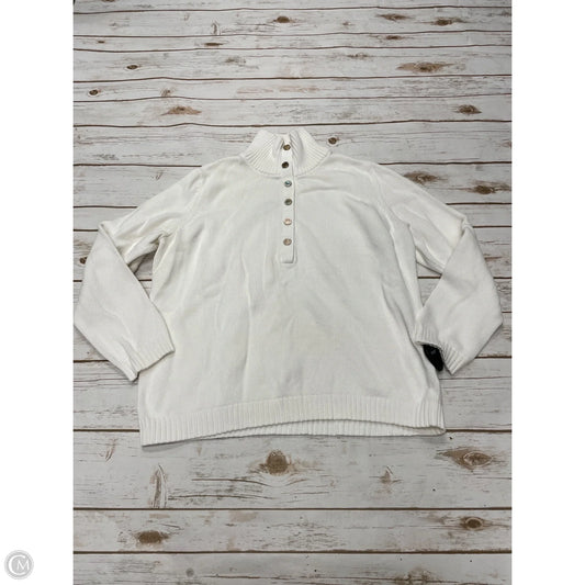 Sweater By Lauren By Ralph Lauren In Cream, Size: Xl