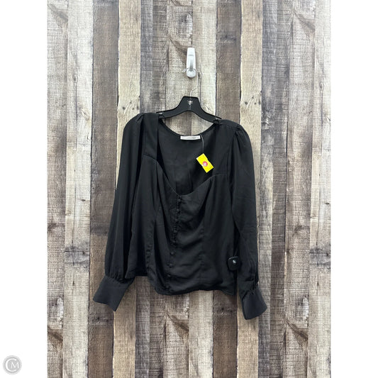 Top Long Sleeve By Abercrombie And Fitch In Black, Size: L