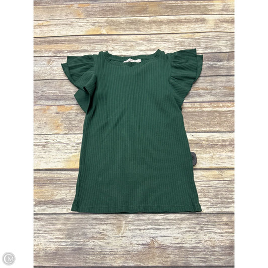 Top Short Sleeve By Loft In Green, Size: S