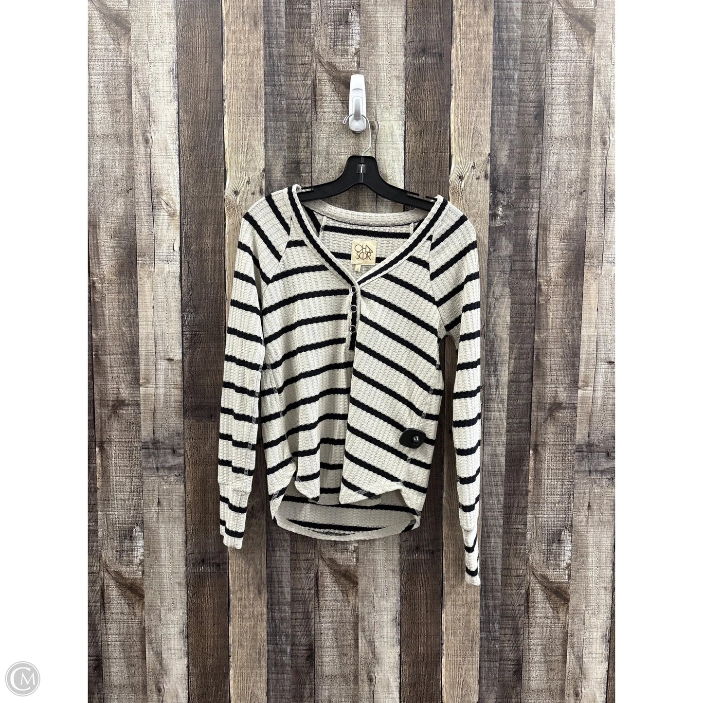 Top Long Sleeve By Chaser In Beige, Size: S