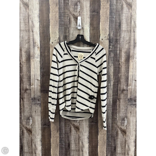 Top Long Sleeve By Chaser In Beige, Size: S