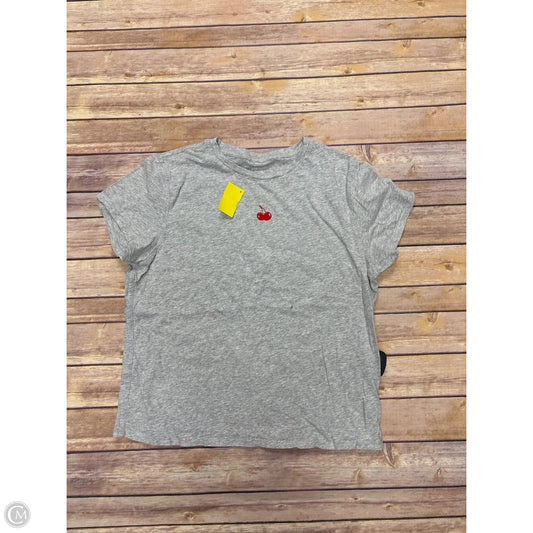 Top Short Sleeve Basic By Aerie In Grey, Size: L