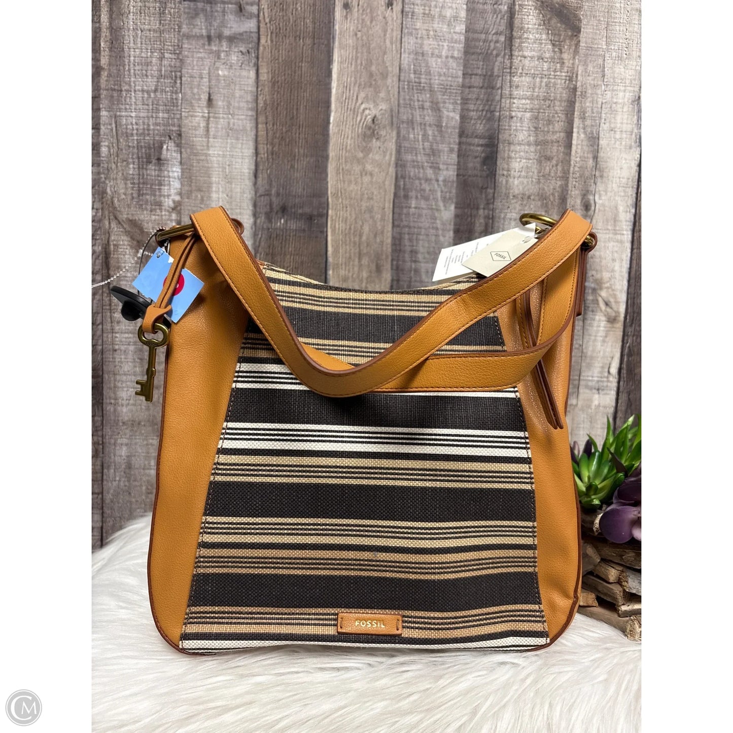 Handbag By Fossil, Size: Large