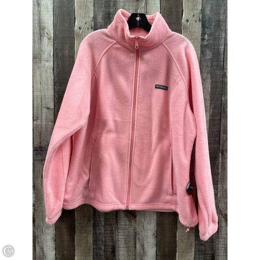 Jacket Fleece By Columbia In Pink, Size: Xxl