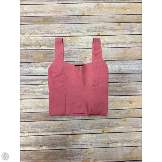 Top Sleeveless By Express In Pink, Size: S