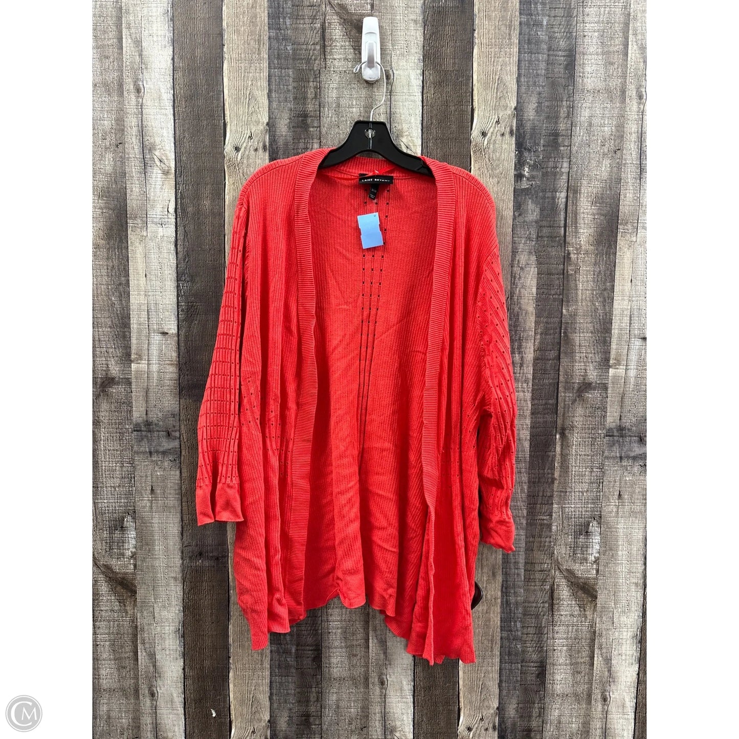 Sweater Cardigan By Lane Bryant In Coral, Size: 4x