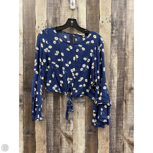 Top Long Sleeve By Altard State In Navy, Size: S