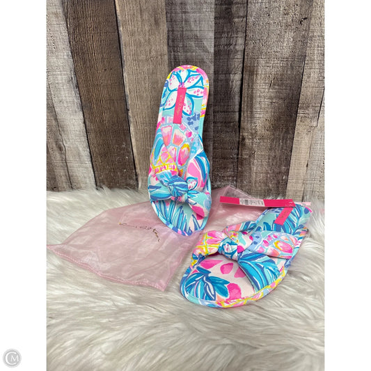 Sandals Designer By Lilly Pulitzer In Multi-colored, Size: 7.5