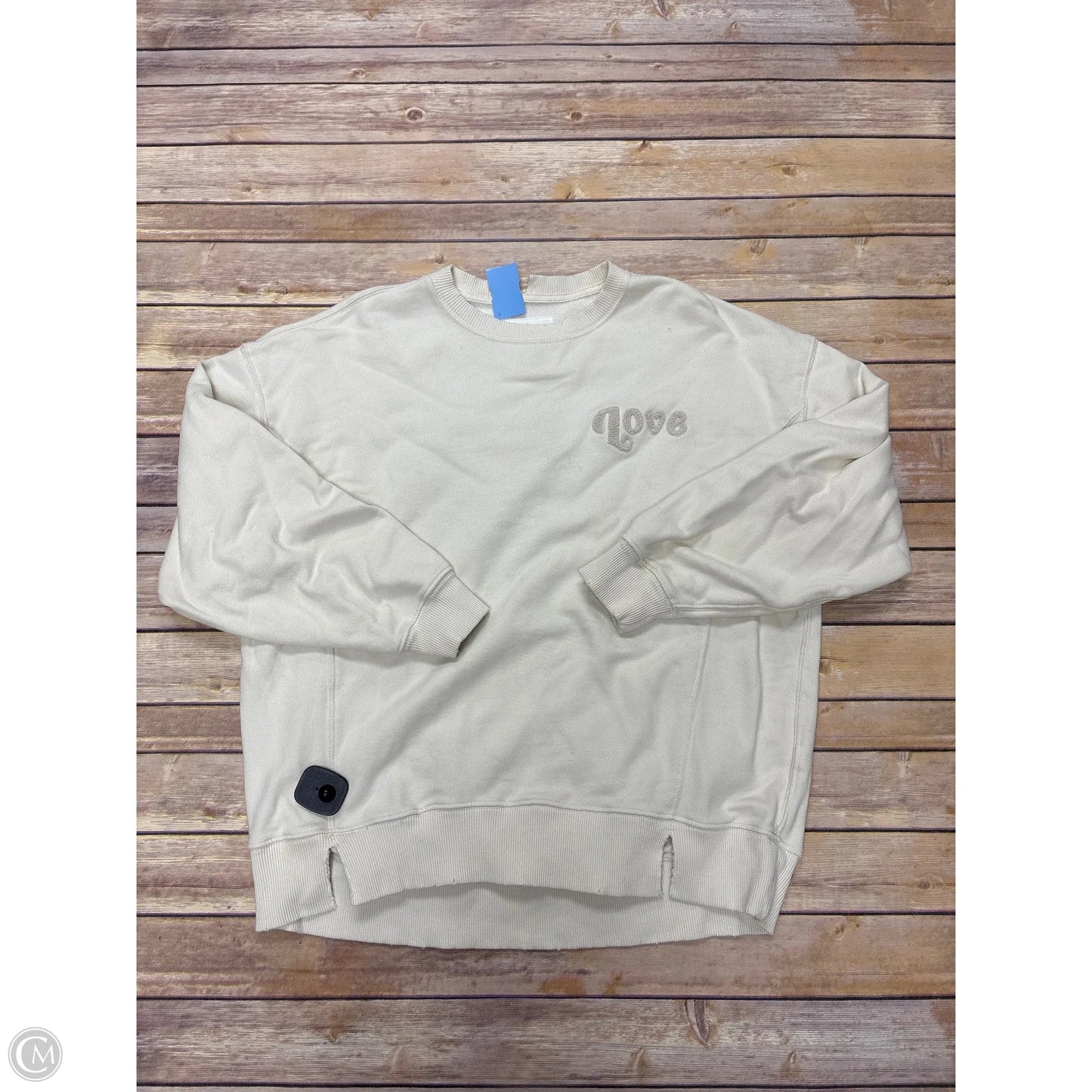 Sweatshirt Crewneck By Aerie In Cream, Size: S