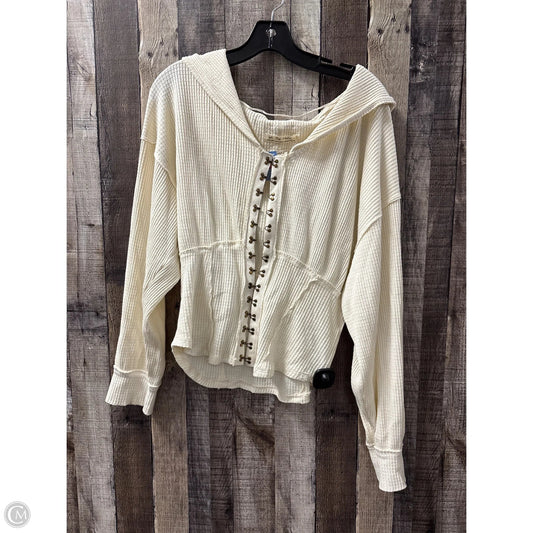 Top Long Sleeve By We The Free In Ivory, Size: Xl