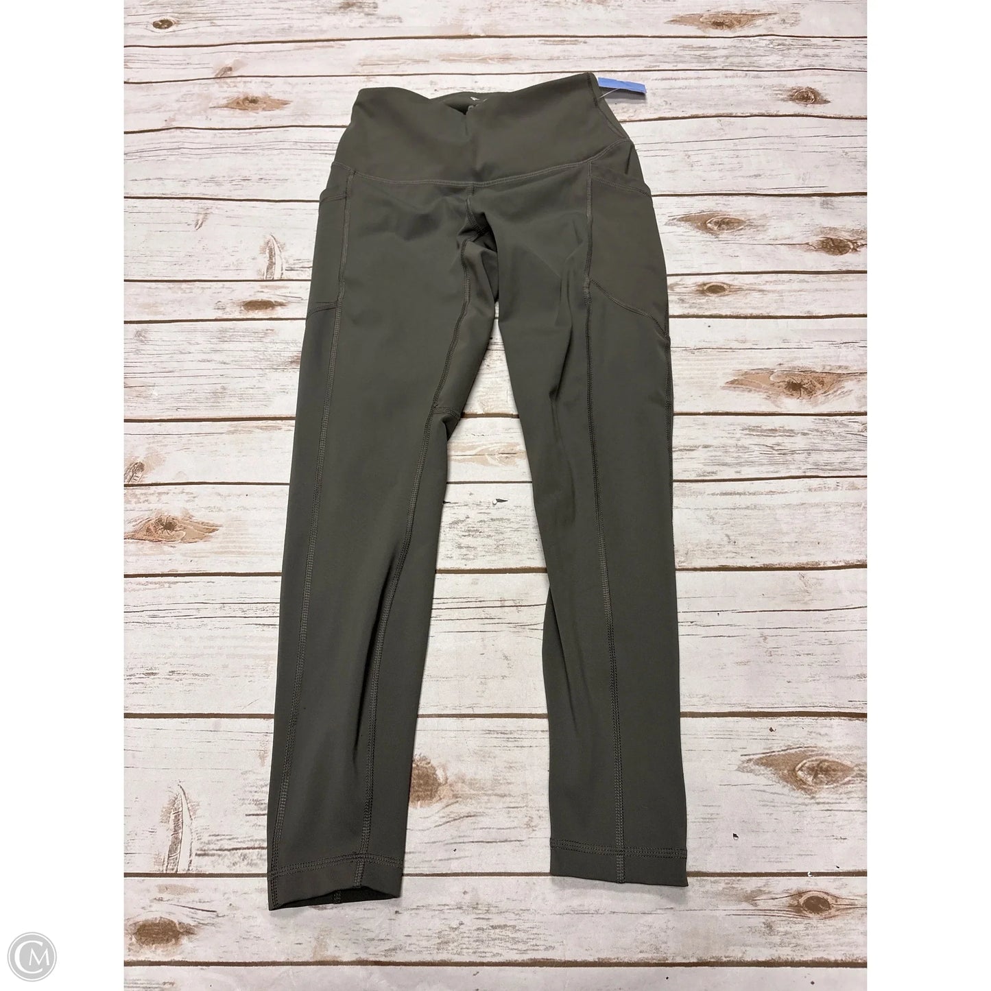 Athletic Leggings By 90 Degrees By Reflex In Green, Size: S