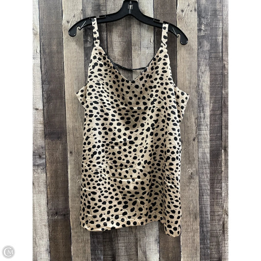 Top Sleeveless By Serra In Animal Print, Size: Xl