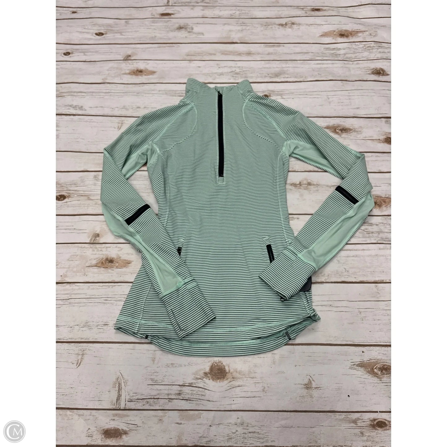 Athletic Jacket By Lululemon In Green, Size: 4