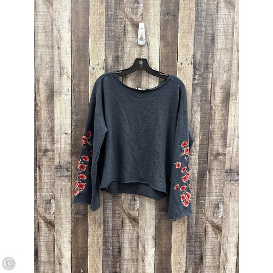 Top Long Sleeve By American Eagle In Blue, Size: L