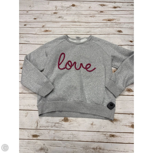 Sweatshirt Crewneck By Cme In Grey, Size: L