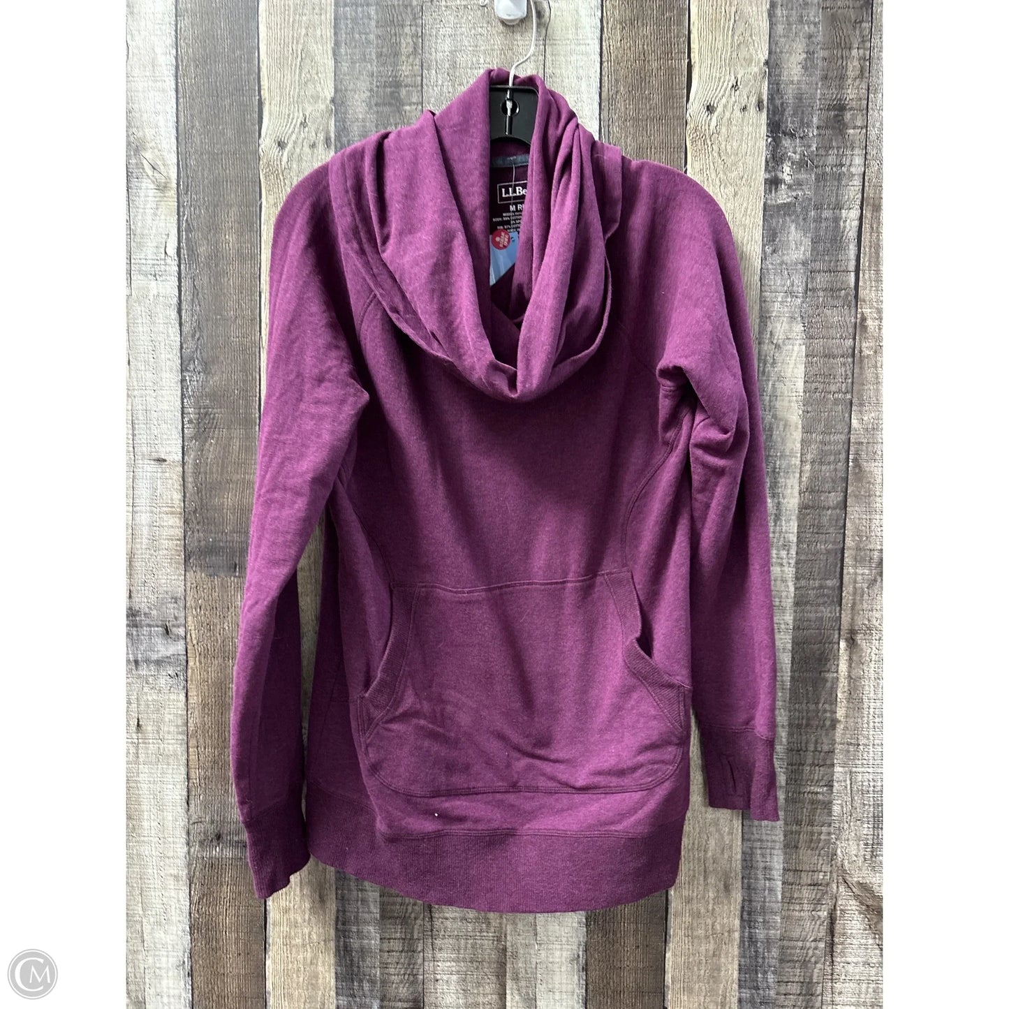 Sweatshirt Collar By L.l. Bean In Purple, Size: M