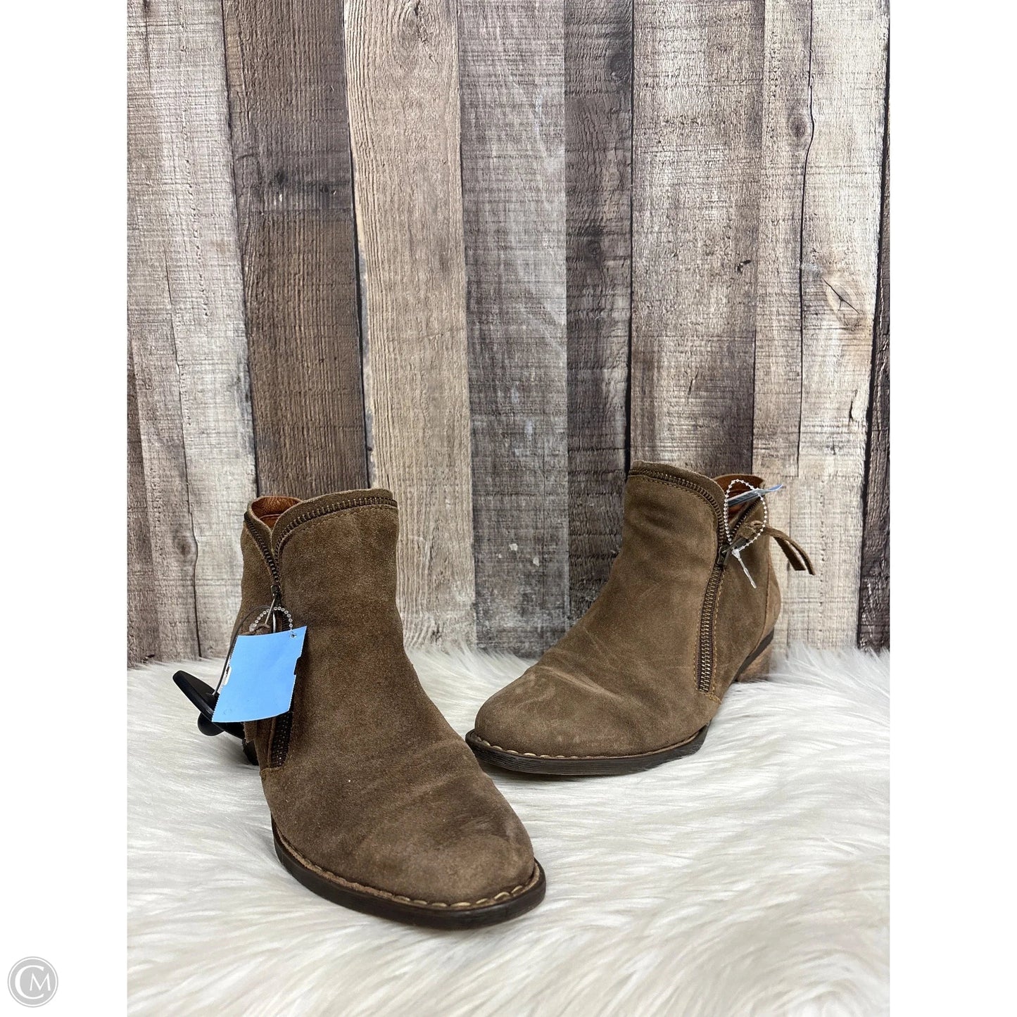 Boots Ankle Heels By Born In Brown, Size: 8