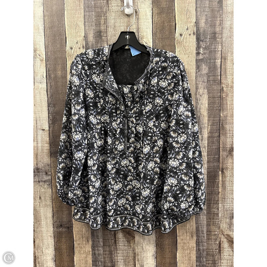 Top Long Sleeve By Max Studio In Multi-colored, Size: L