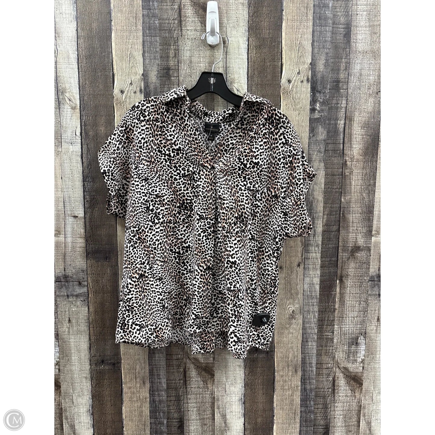 Top Sleeveless By Worthington In Animal Print, Size: M