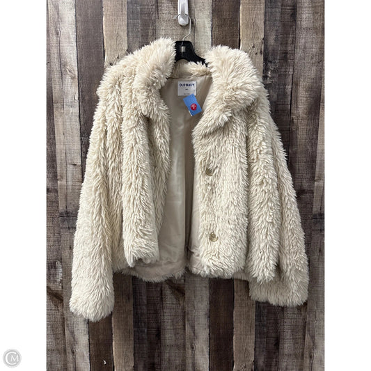 Jacket Faux Fur & Sherpa By Old Navy In Beige, Size: Xxl