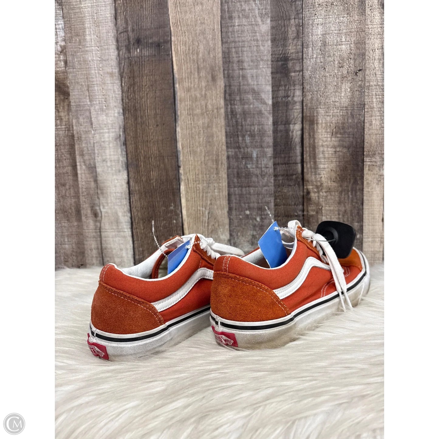 Shoes Sneakers By Vans In Orange, Size: 9