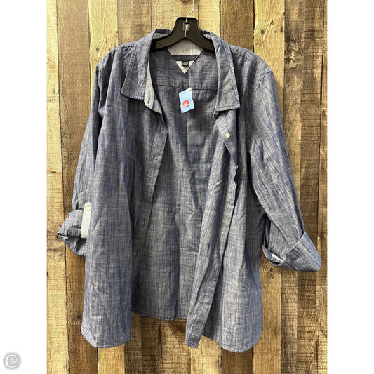 Top Long Sleeve By Tommy Hilfiger In Navy, Size: Xxl