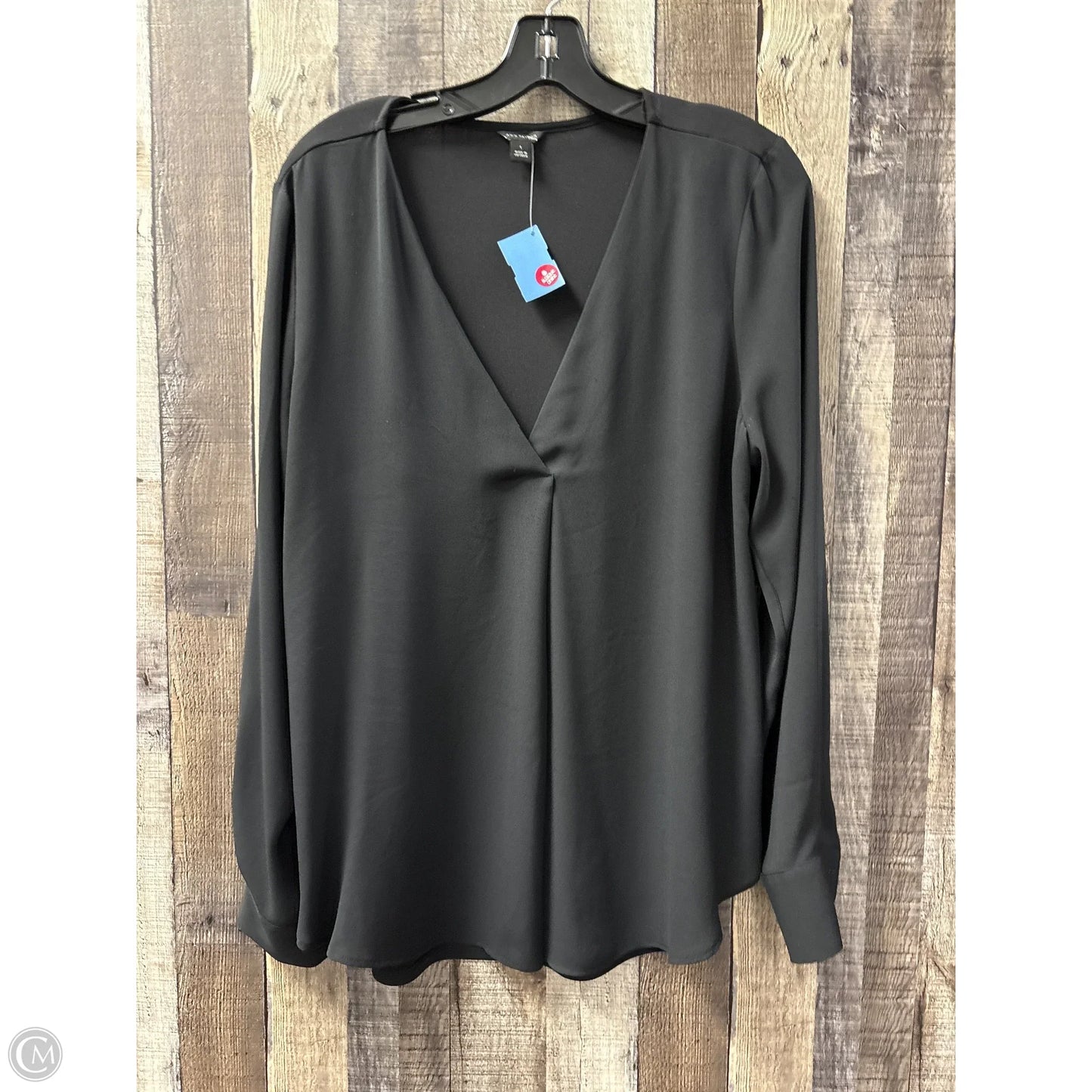 Top Long Sleeve By Ann Taylor In Black, Size: L