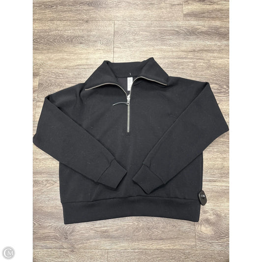 Athletic Sweatshirt Collar By Spanx In Black, Size: M