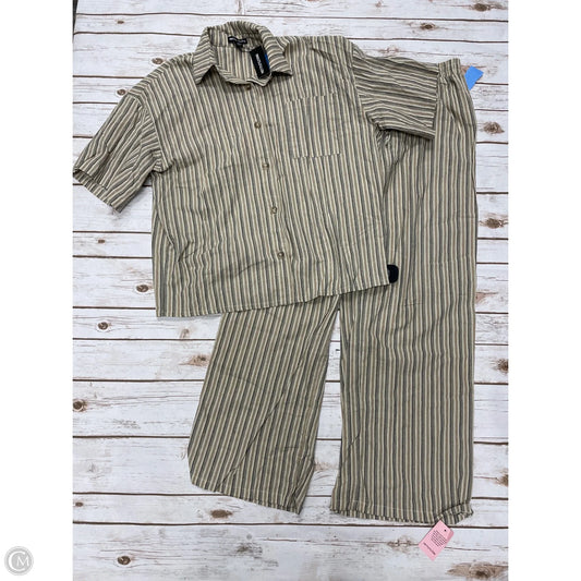 Pants Set 2pc By Pretty Little Thing In Striped Pattern, Size: 8